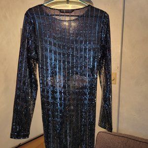 Zara Silver Sparkle Dress